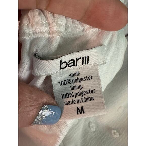 BAR III white swiss dot texture halter romper size Medium - Picture 3 of 16